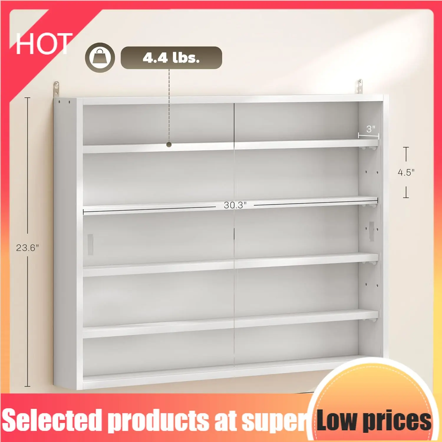 Dustproof Figure Display CabinetWhite Glass Door Cabinet 5 Tier Display Case Wall Mounted Shelves Playroom Bedroom
Dustproof Figure Display CabinetWhite Glass Door Cabinet 5 Tier Display Case Wall Mounted Shelves Playroom Bedroom