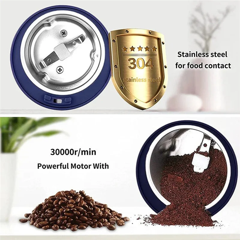 ELEG-Electric Grinding Machine Grain Grinder Small Coffee Grinder Stainless Steel Nuts Beans Mill Herbs For Kitchen EU Plug
ELEG-Electric Grinding Machine Grain Grinder Small Coffee Grinder Stainless Steel Nuts Beans Mill Herbs For Kitchen EU Plug