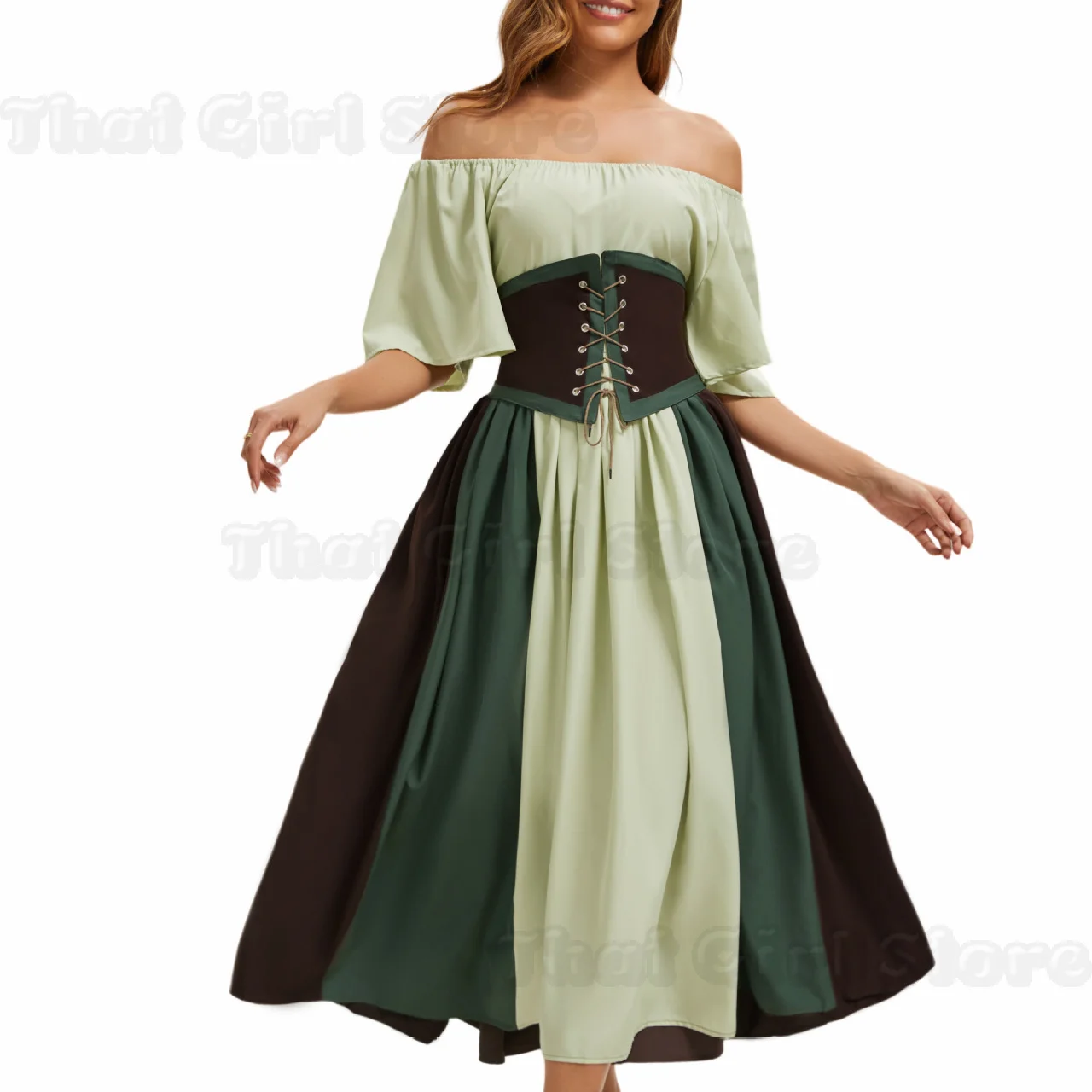 European Medieval Retro Contrast Color Stitching Flying Sleeves Court Fancy Vintage Queen Elegant Dress Halloween Party Costumes
European Medieval Retro Contrast Color Stitching Flying Sleeves Court Fancy Vintage Queen Elegant Dress Halloween Party Costumes