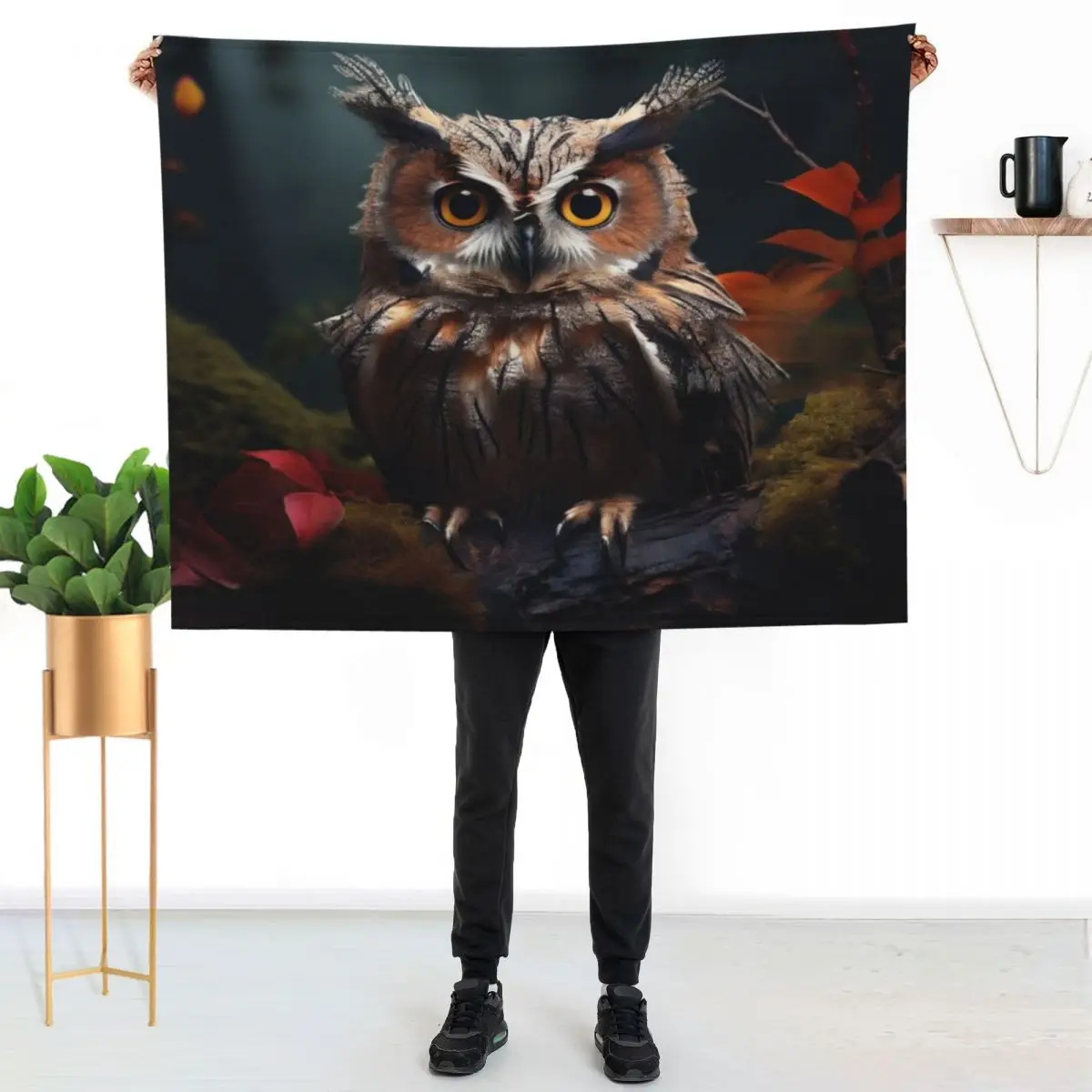 Hibou des bois enchanté Throw Blanket Summer Cool Breathable Blanket for Sleeping
Hibou des bois enchanté Throw Blanket Summer Cool Breathable Blanket for Sleeping