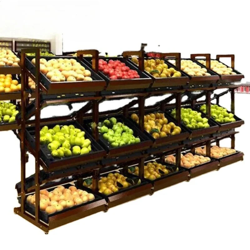 Подставка для овощей в супермаркете с фруктами
Подставка для овощей в супермаркете с фруктами