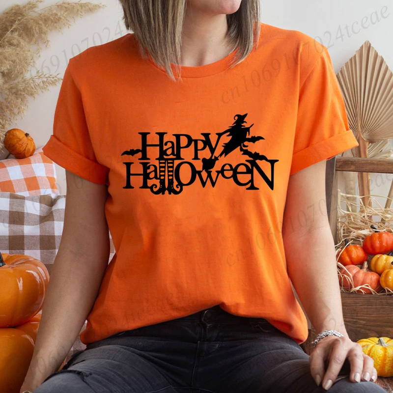 Vintage Happy Halloween T-Shirts Halloween Party Print Tee Streetwear Tops Aesthetic Clothes Graphic T Shirts Women Clothing
Vintage Happy Halloween T-Shirts Halloween Party Print Tee Streetwear Tops Aesthetic Clothes Graphic T Shirts Women Clothing