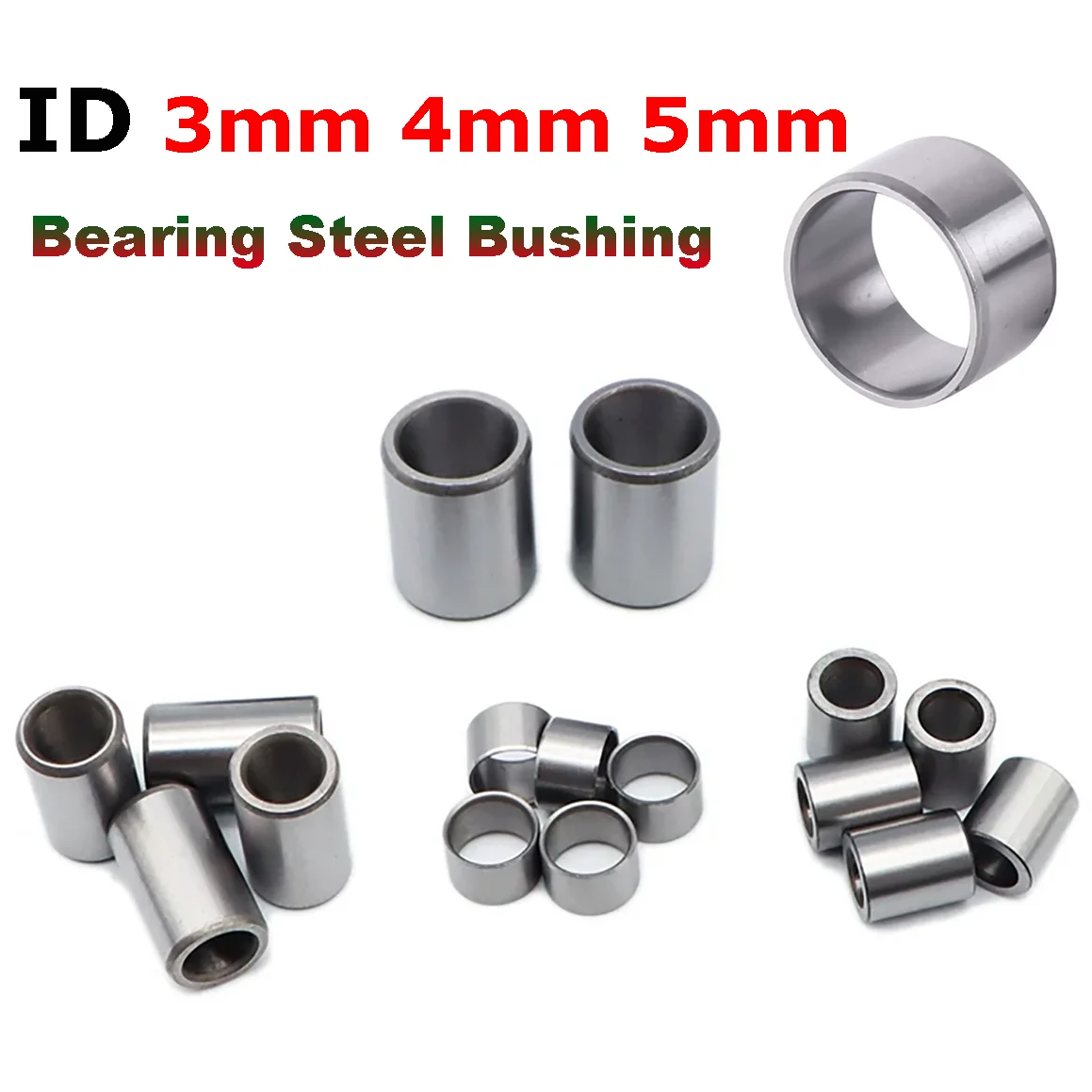 1/5pcs ID 3mm 4mm 5mm GCR15 Bearing Steel Bushing Round Hollow Unthreaded Stand-off Spacers Wear Resistant Guide Sleeve L=2-20mm
1/5pcs ID 3mm 4mm 5mm GCR15 Bearing Steel Bushing Round Hollow Unthreaded Stand-off Spacers Wear Resistant Guide Sleeve L=2-20mm
