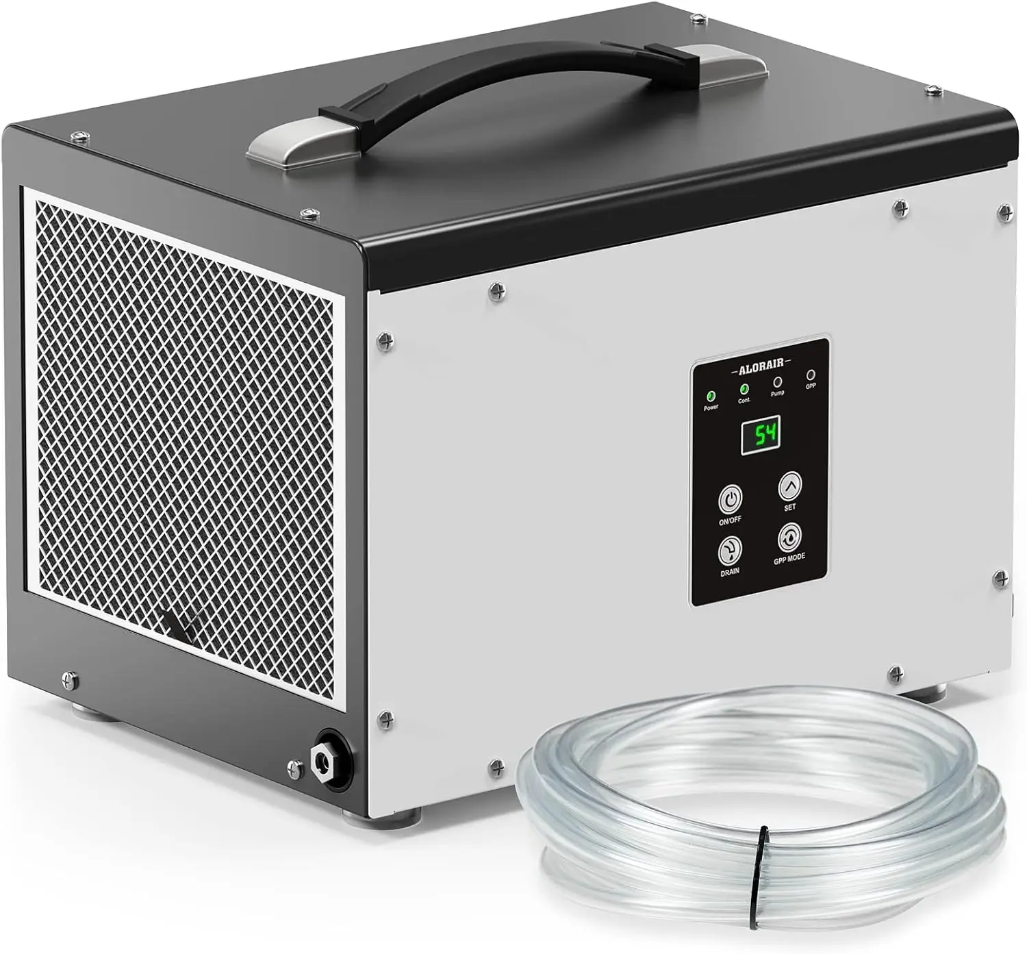 Crawl Space/Basement Dehumidifier 70 Pint with Pump, Automatic Defrost, Up to 1000 Sq Ft Commercial Dehumidifier, Memory
Crawl Space/Basement Dehumidifier 70 Pint with Pump, Automatic Defrost, Up to 1000 Sq Ft Commercial Dehumidifier, Memory