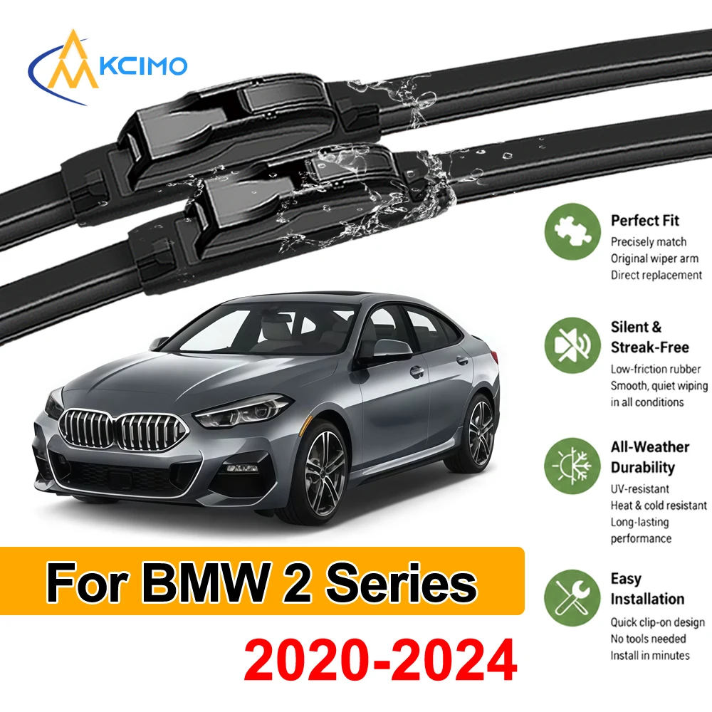 Pair/Set Front Windshield Wiper Blades For BMW 2 Series Gran Coupé F44 2020-2024 Car Accessories Replacement Rain Wiper Blades
Pair/Set Front Windshield Wiper Blades For BMW 2 Series Gran Coupé F44 2020-2024 Car Accessories Replacement Rain Wiper Blades