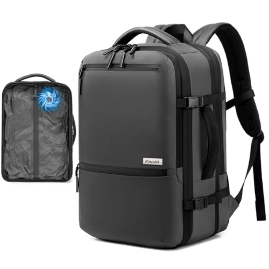 Vacuum Seal Travel Backpack 60L Built-in Pump Expandable Backpack with Vacuum Compression Fits 17 inch Laptop Water Resistant C
Vacuum Seal Travel Backpack 60L Built-in Pump Expandable Backpack with Vacuum Compression Fits 17 inch Laptop Water Resistant C