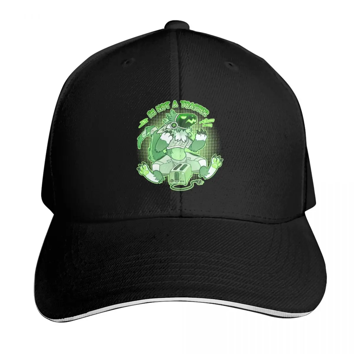 Green Grumpy Protogen - I'm not a toaster Baseball Cap Big Size Hat dad hat derby hat Baseball Men Women's
Green Grumpy Protogen - I'm not a toaster Baseball Cap Big Size Hat dad hat derby hat Baseball Men Women's