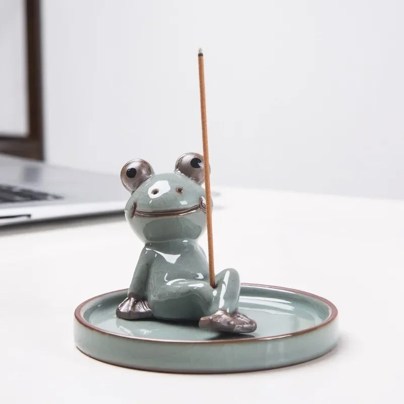 Frog Ceramic Incense Burner Insert Wire Insert Brother Kiln Seat Zen Tea Pet Home Office Decoration Fairy Garden Miniatures
Frog Ceramic Incense Burner Insert Wire Insert Brother Kiln Seat Zen Tea Pet Home Office Decoration Fairy Garden Miniatures