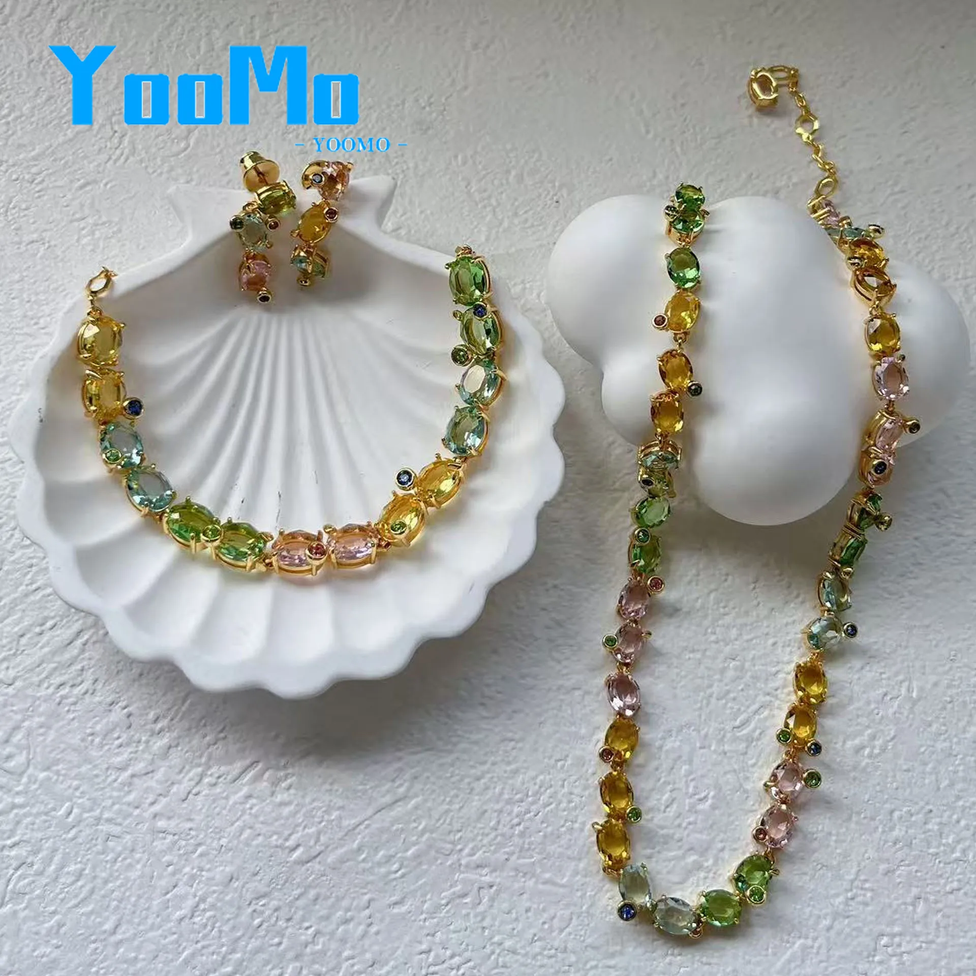 2026 New Colored Candy Crystal High Quality Jewelry Sets Adjustable Ring Drawstring Necklace Exquisite Gift for Women
2026 New Colored Candy Crystal High Quality Jewelry Sets Adjustable Ring Drawstring Necklace Exquisite Gift for Women