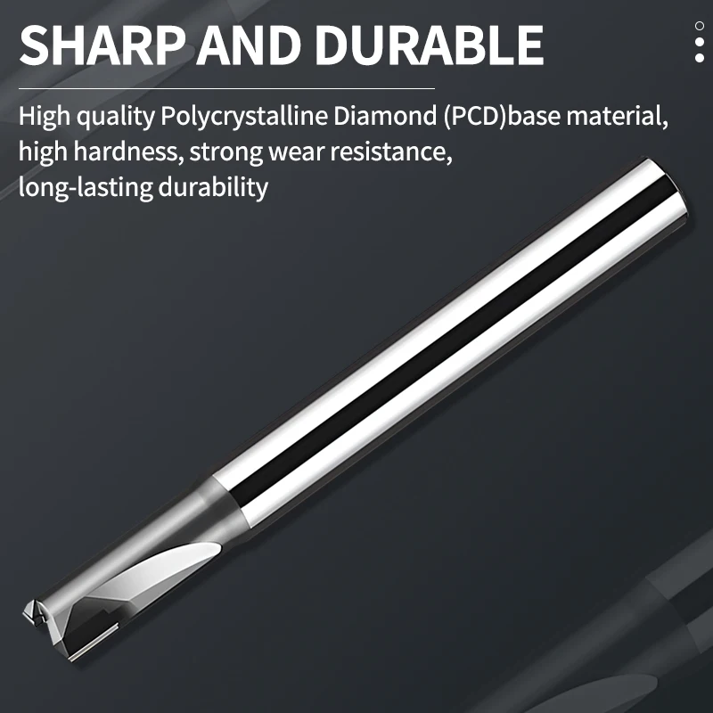 PCD Diamond Milling Cutter Carbon Fiber Fiberglass Bakelite Machining Tool CNC Carbide Engraving Bit Polycrystalline End Mill
PCD Diamond Milling Cutter Carbon Fiber Fiberglass Bakelite Machining Tool CNC Carbide Engraving Bit Polycrystalline End Mill