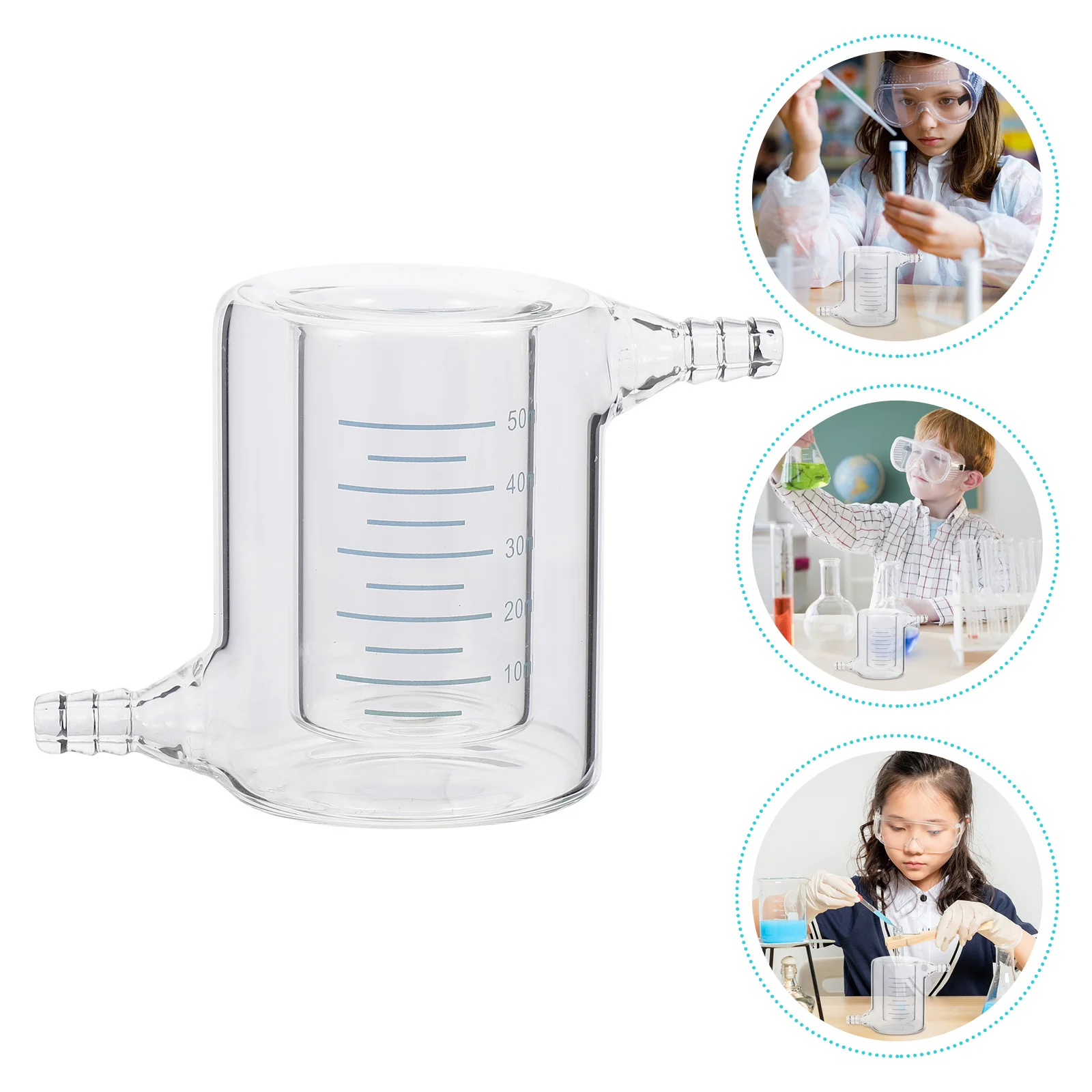 1Pcs Laboratory Jacketed Beaker Borosilicate Glass Smooth Surface Flexible Nonstick Easy Use Science Glassware Double Beaker
1Pcs Laboratory Jacketed Beaker Borosilicate Glass Smooth Surface Flexible Nonstick Easy Use Science Glassware Double Beaker