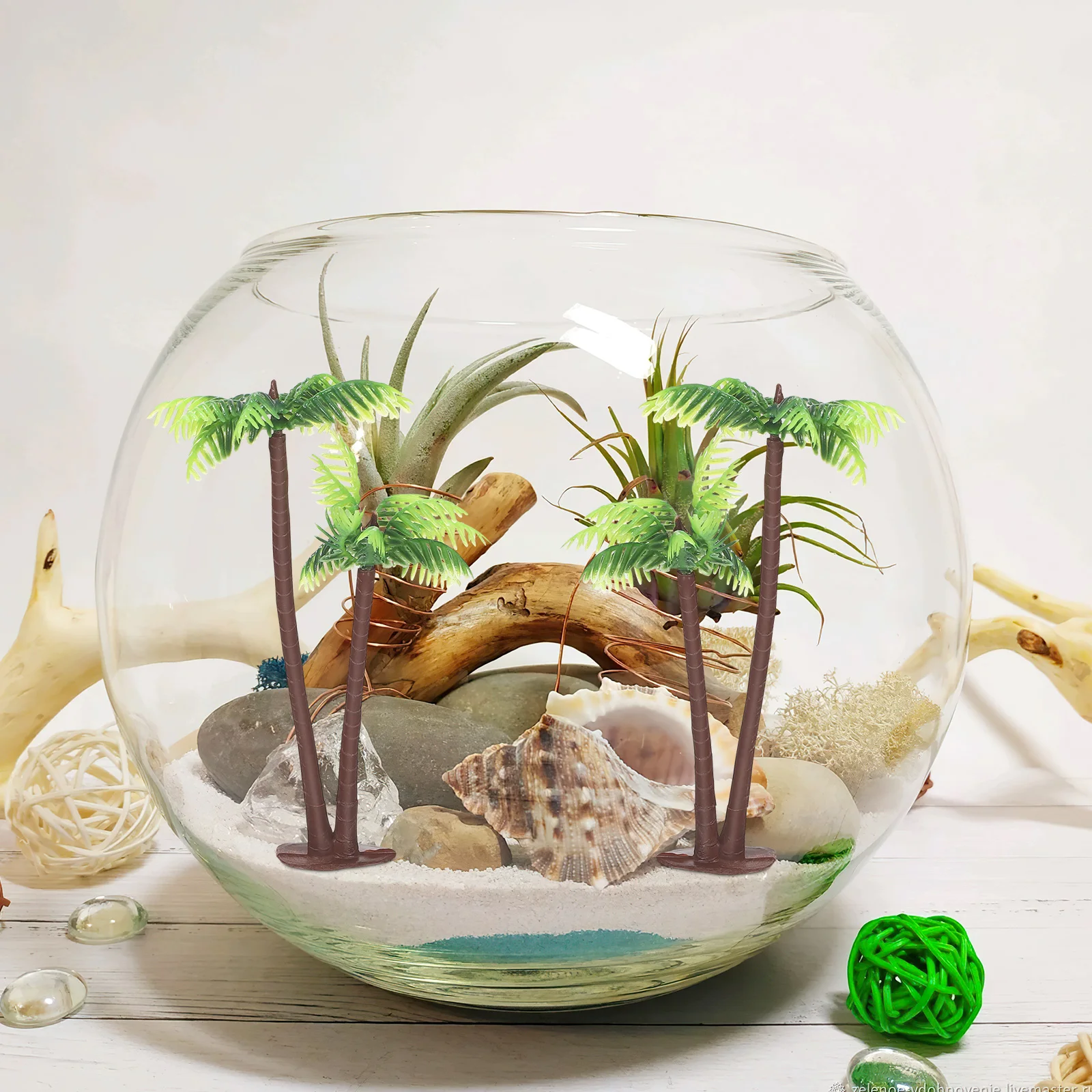 12 Pcs Tree Simulated Coconut Decoration Artificial Plants Palm Model Mini Light Green Tiny Tropical for Terrarium Baby
12 Pcs Tree Simulated Coconut Decoration Artificial Plants Palm Model Mini Light Green Tiny Tropical for Terrarium Baby