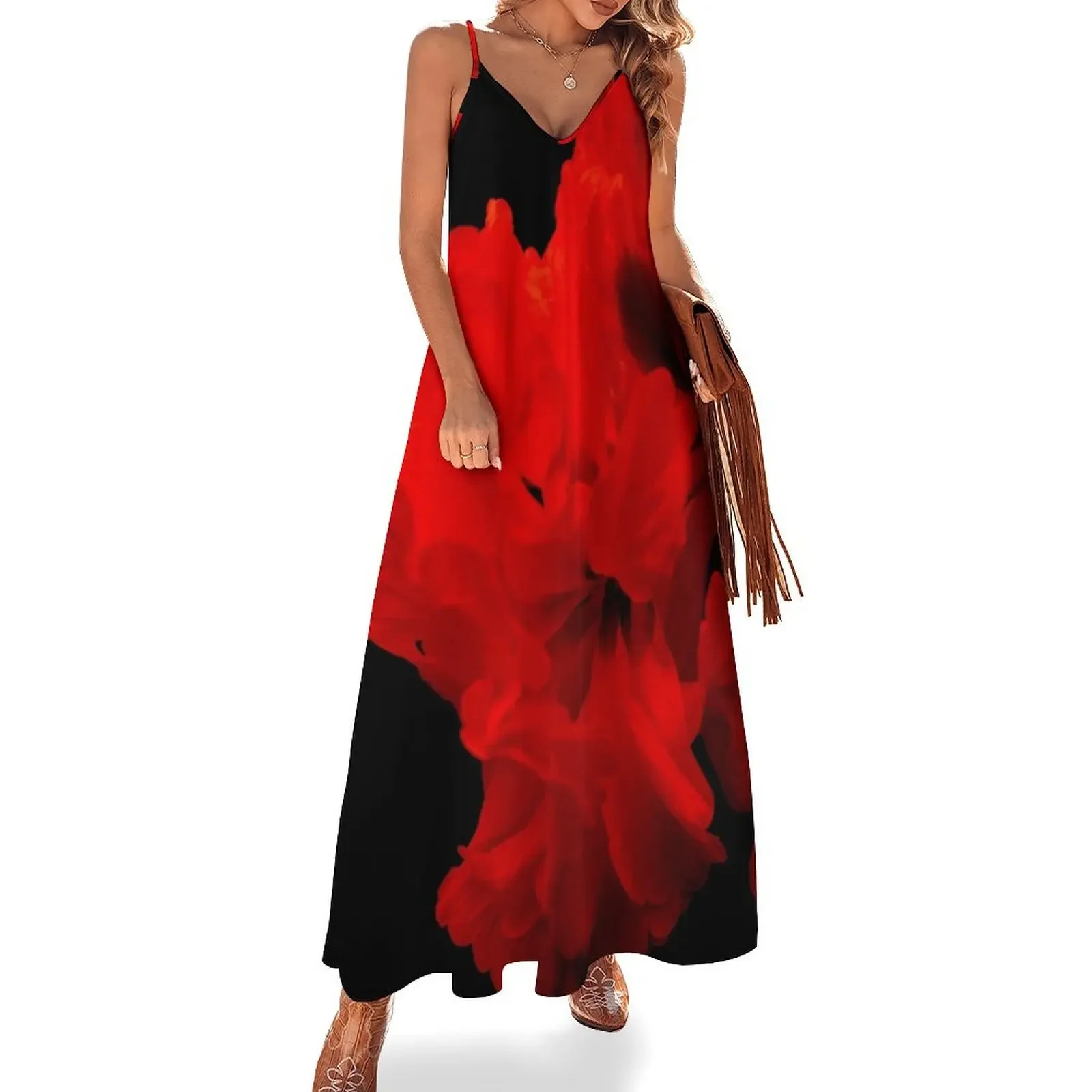 Spanish Passion Red and Black Flower Sleeveless Dress dress women elegant luxury long dress women
Spanish Passion Red and Black Flower Sleeveless Dress dress women elegant luxury long dress women