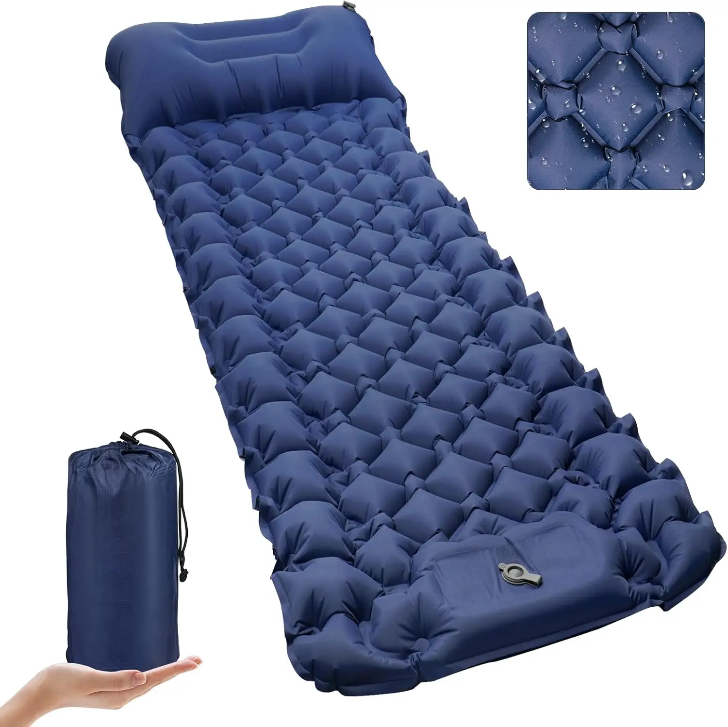 Sleeping Pad Ultralight Self Inflating Camping Mat for Camping with Pillow Durable Waterproof Sleeping Mat for Tent Backpacking
Sleeping Pad Ultralight Self Inflating Camping Mat for Camping with Pillow Durable Waterproof Sleeping Mat for Tent Backpacking