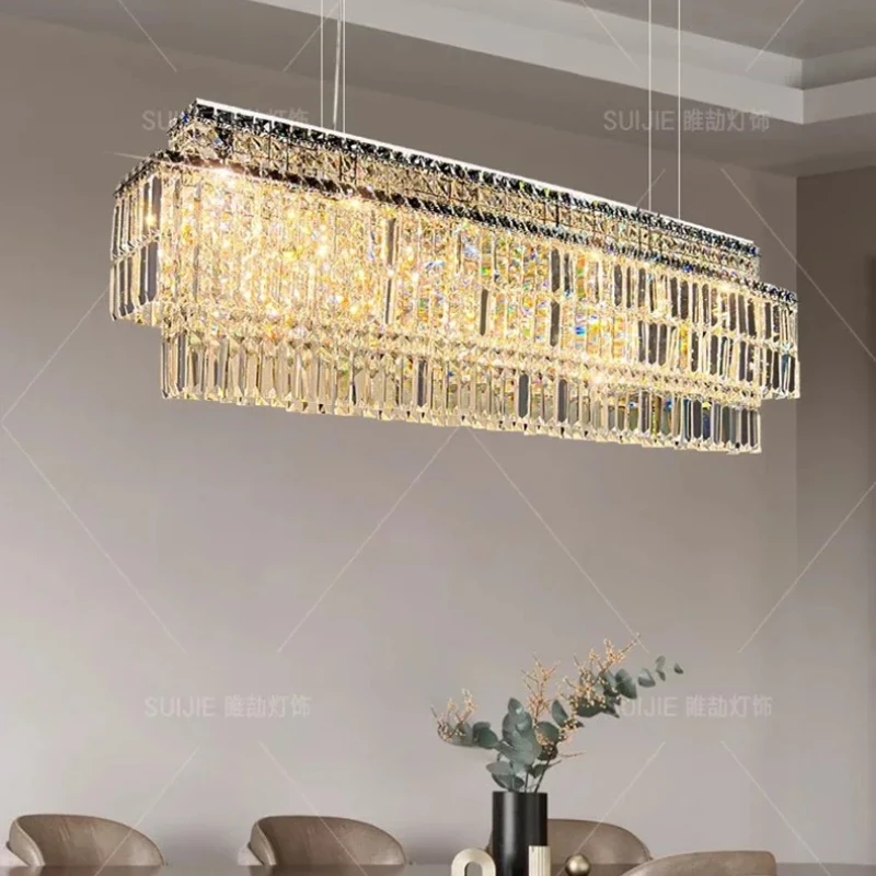 Nordic Crystal Decor Dining Room Pendant Lights for Living Villa Dining Tables Lighting Chandelier Suspension Design Lusters
Nordic Crystal Decor Dining Room Pendant Lights for Living Villa Dining Tables Lighting Chandelier Suspension Design Lusters
