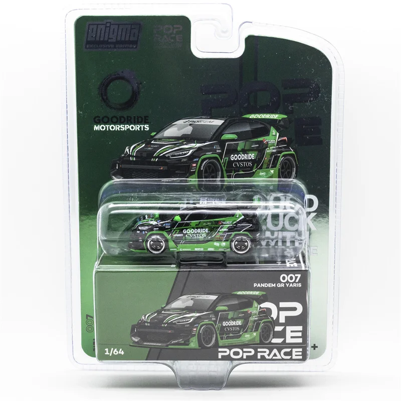 enigma x Pop Race 1:64 GR Yaris Pandem Rocket Bunny Goodride Green-Black Blister Card Version Diecast Model Car 
enigma x Pop Race 1:64 GR Yaris Pandem Rocket Bunny Goodride Green-Black Blister Card Version Diecast Model Car