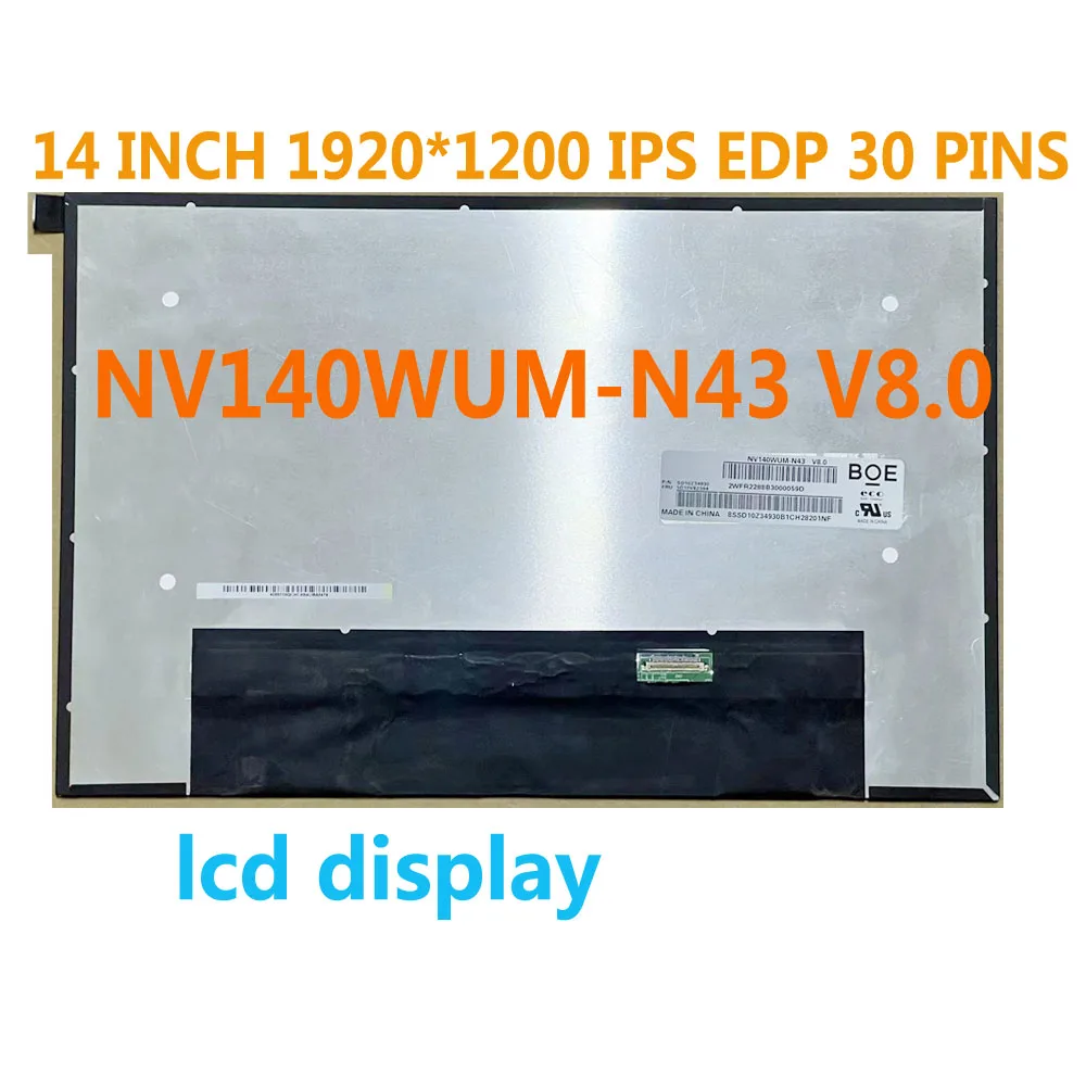 14,0-дюймовый NV140WUM-N43 V8.0 ЖК-экран FHD 1920x1080 30PIN IPS светодиодный дисплей Замена матрицы панели
14,0-дюймовый NV140WUM-N43 V8.0 ЖК-экран FHD 1920x1080 30PIN IPS светодиодный дисплей Замена матрицы панели