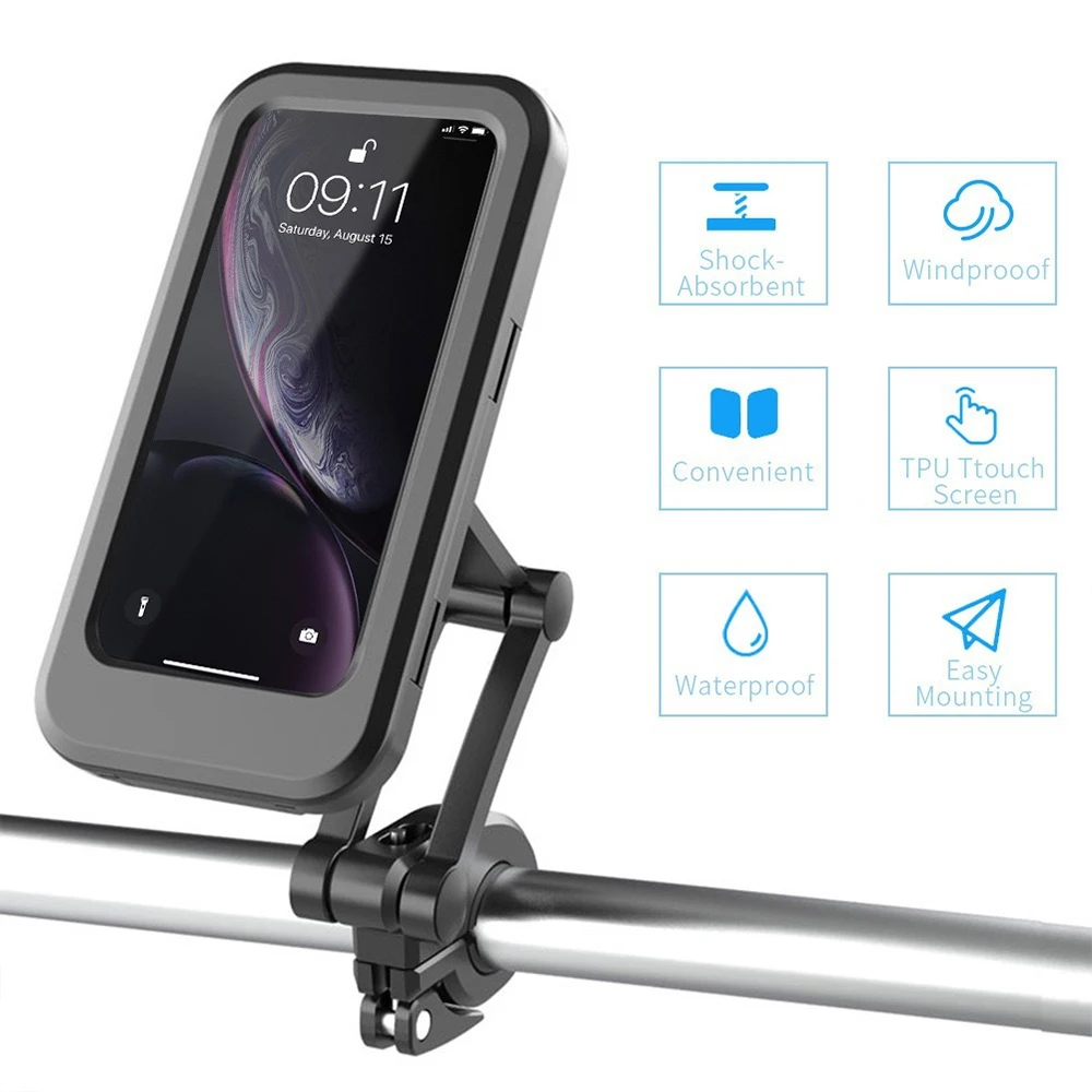 Waterproof Motorcycle Bike Mobile Phone Holder Support Universal Bicycle GPS 360° Swivel Adjustable Motorcycle Cellphone Holder
Waterproof Motorcycle Bike Mobile Phone Holder Support Universal Bicycle GPS 360° Swivel Adjustable Motorcycle Cellphone Holder