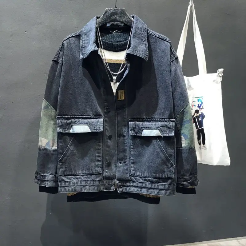 Spring and autumn denim jackets for men's work jackets for men's Japanese oversized new autumn clothing men clothing
Spring and autumn denim jackets for men's work jackets for men's Japanese oversized new autumn clothing men clothing