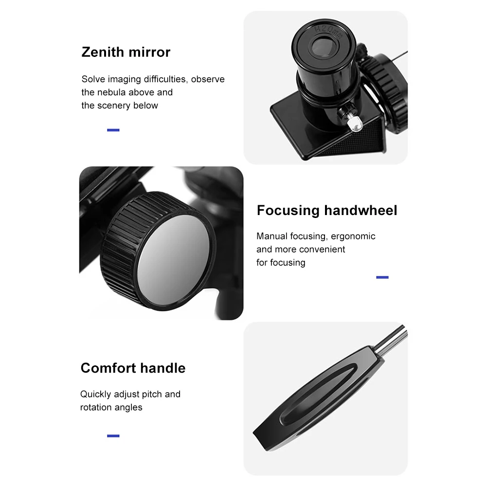 Travel Telescope 300mm Portable Telescope 70mm Aperture Refractor Professional Travel Telescope 15X-150X for Astronomy Beginners
Travel Telescope 300mm Portable Telescope 70mm Aperture Refractor Professional Travel Telescope 15X-150X for Astronomy Beginners