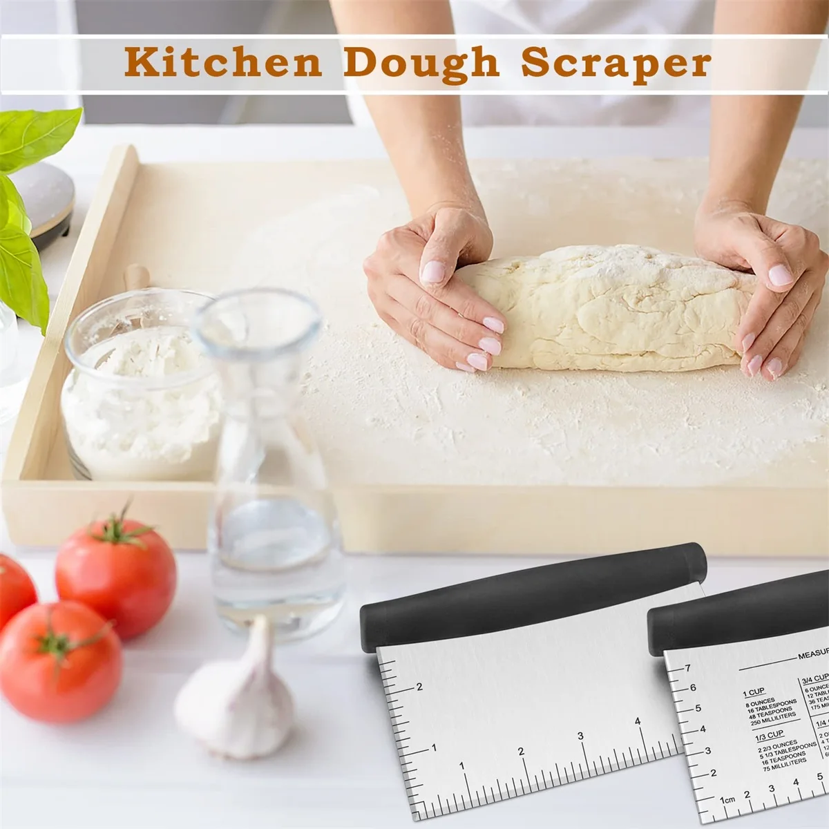 Stainless Steel Cake Spatula Flour Cutter With Graduated Flour Cutter Dough Cutter Baking Tool Multi-purpose Kitchen Tool
Stainless Steel Cake Spatula Flour Cutter With Graduated Flour Cutter Dough Cutter Baking Tool Multi-purpose Kitchen Tool