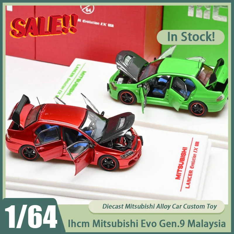 Новинка в наличии Ihcm 1:64 Mitsubishi Evo 9-го поколения, Малайзия, ограниченная серия, литой под давлением сплав, украшения Mitsubishi, игрушки на заказ для детей
Новинка в наличии Ihcm 1:64 Mitsubishi Evo 9-го поколения, Малайзия, ограниченная серия, литой под давлением сплав, украшения Mitsubishi, игрушки на заказ для детей