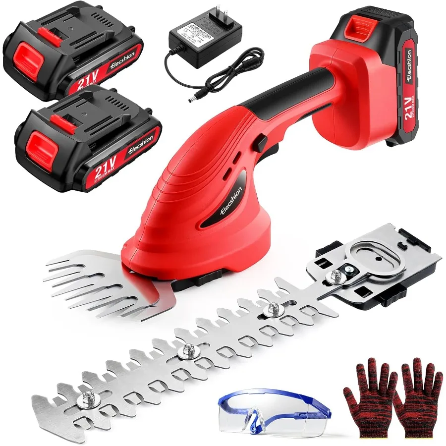 Cordless Hedge Trimmer with Battery 2Pack and Charger 2 in 1 Handheld Small Electric Bush Trimmers/Grass Cutter Yard Tool for S
Cordless Hedge Trimmer with Battery 2Pack and Charger 2 in 1 Handheld Small Electric Bush Trimmers/Grass Cutter Yard Tool for S
