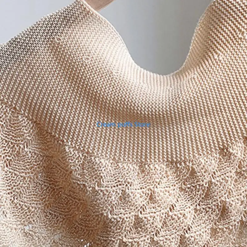 50LE Women Crochet Shawl Wrap Knit Fish Scales Solid Color Poncho Knotted Cape Scarf
50LE Women Crochet Shawl Wrap Knit Fish Scales Solid Color Poncho Knotted Cape Scarf