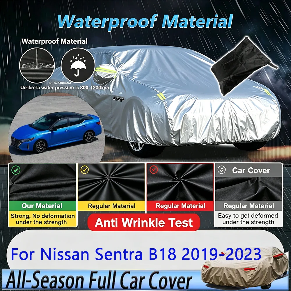Outdoor Protection Full Car Cover Snow Cover Sunshade Waterproof Dustproof Exterior For Nissan Sentra B18 2019-2023 2020 2022
Outdoor Protection Full Car Cover Snow Cover Sunshade Waterproof Dustproof Exterior For Nissan Sentra B18 2019-2023 2020 2022