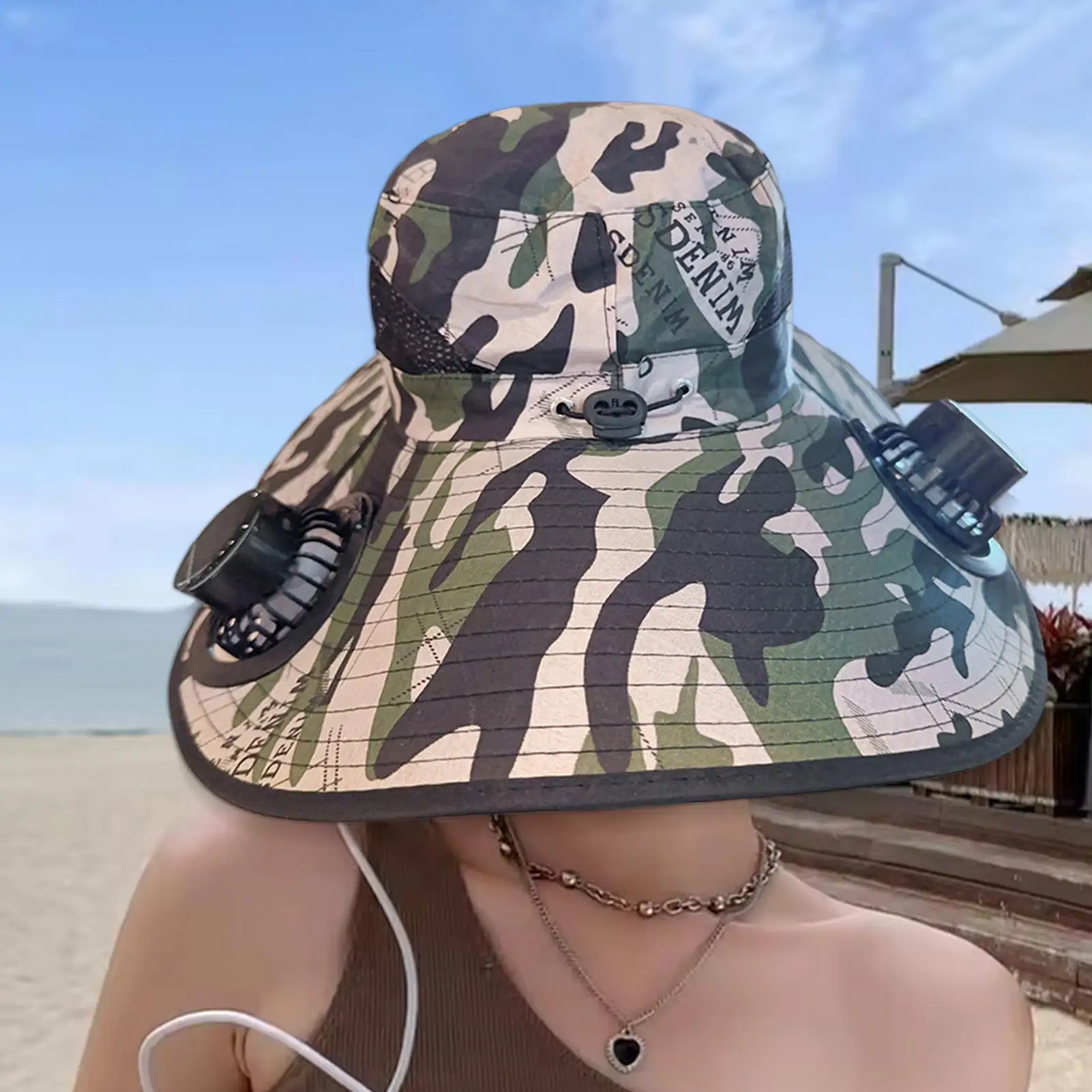 Solar Powered Fan Hat Wide Brim Solar Powered Fan Outdoor Sun Hat Portable Fishing Accessories Cooling UV Protection Safari
Solar Powered Fan Hat Wide Brim Solar Powered Fan Outdoor Sun Hat Portable Fishing Accessories Cooling UV Protection Safari