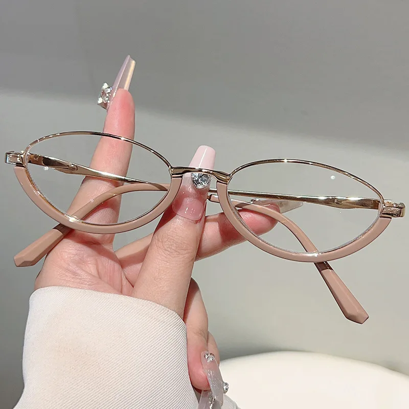 Vintage Oval Anti Blue Light Optical Glasses Women Luxury Brand Designer Myopia Customize Prescription Eye Glasses Metal Frames
Vintage Oval Anti Blue Light Optical Glasses Women Luxury Brand Designer Myopia Customize Prescription Eye Glasses Metal Frames
