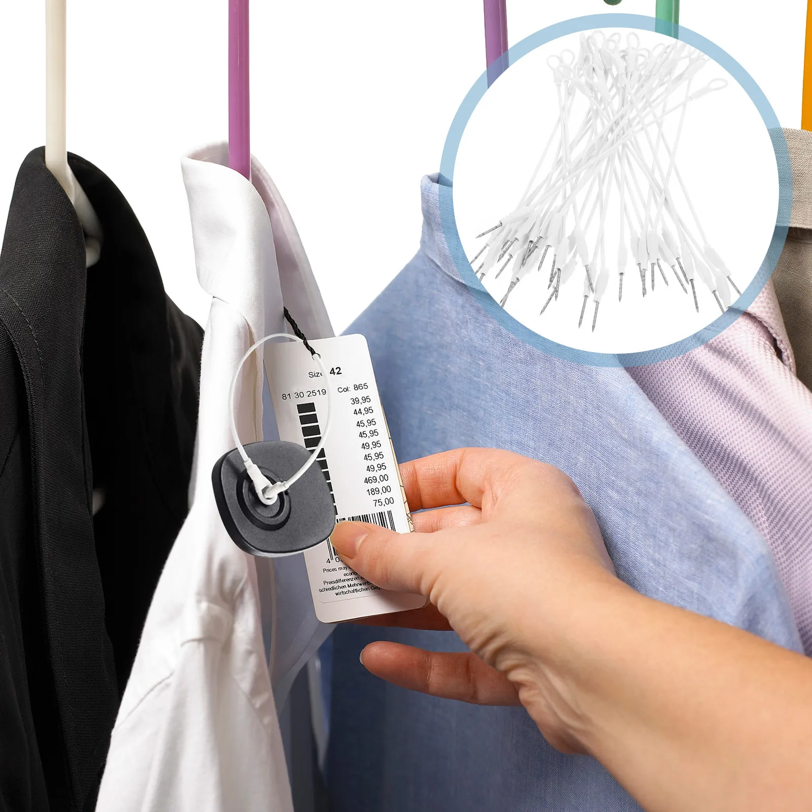 100Pcs Anti-Theft Security Lanyards ABS Material Loss Prevention Loop Tags Compatible Magnetic Hard Tag Supermarket Security
100Pcs Anti-Theft Security Lanyards ABS Material Loss Prevention Loop Tags Compatible Magnetic Hard Tag Supermarket Security