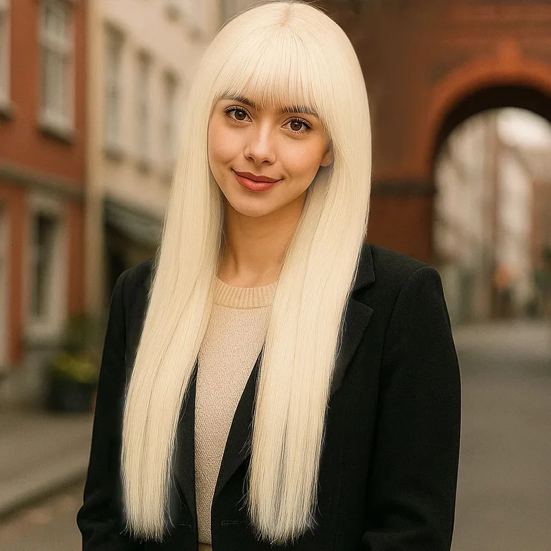 Light Gold Women's 26 inch Heat Resistant Synthetic Wig Fashionable, Elegant, Fluffy Cosplay Halloween Suitable for All Women
Light Gold Women's 26 inch Heat Resistant Synthetic Wig Fashionable, Elegant, Fluffy Cosplay Halloween Suitable for All Women