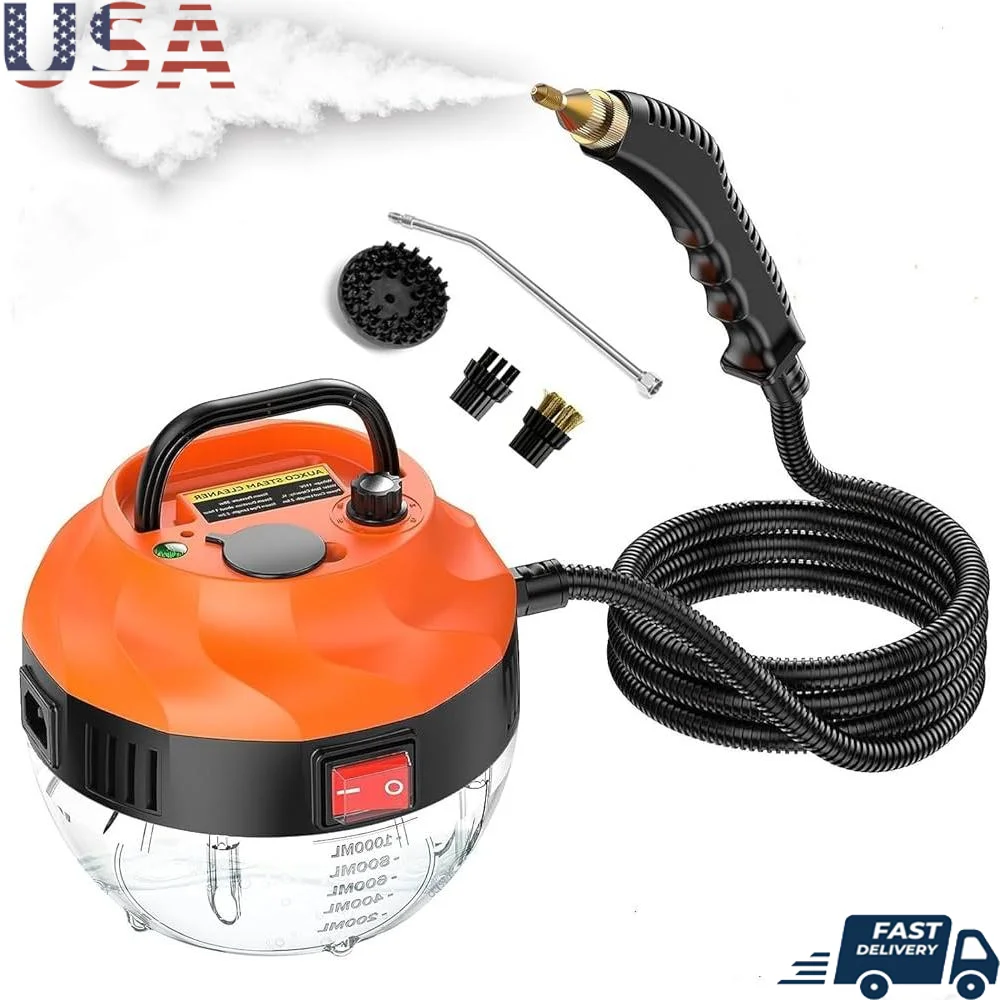 2500W Handheld High Pressure Steam Cleaner Portable Steam Cleaning Machine Home Use Floors Upholstery Kitchen Car Grout Tile
2500W Handheld High Pressure Steam Cleaner Portable Steam Cleaning Machine Home Use Floors Upholstery Kitchen Car Grout Tile