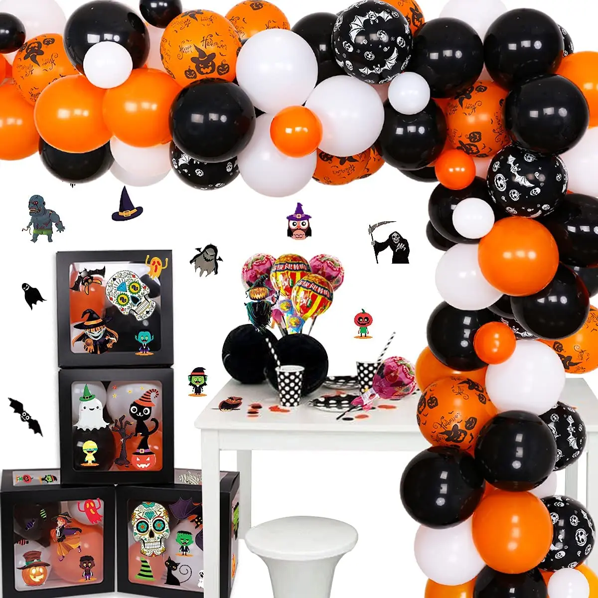 Day of The Dead Baby Shower Decorations Halloween Theme Party Supplies Balloon Garland Kit with Halloween Balloon Boxes Stickers
Day of The Dead Baby Shower Decorations Halloween Theme Party Supplies Balloon Garland Kit with Halloween Balloon Boxes Stickers