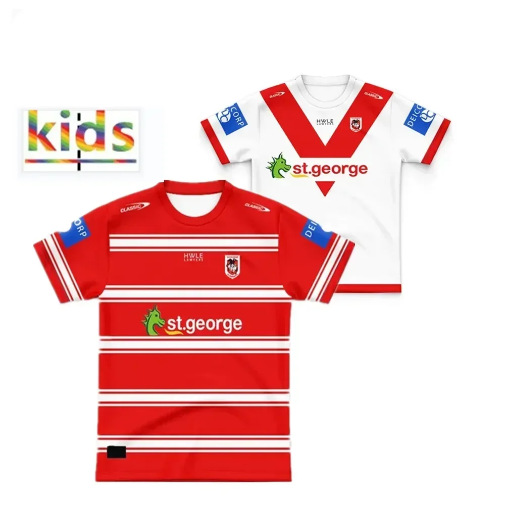 2024 St George Illawarra Dragons Kids Home / Away / Training Rugby Jersey - Mens Size:16-26(Print Name Number)Top Quality
2024 St George Illawarra Dragons Kids Home / Away / Training Rugby Jersey - Mens Size:16-26(Print Name Number)Top Quality