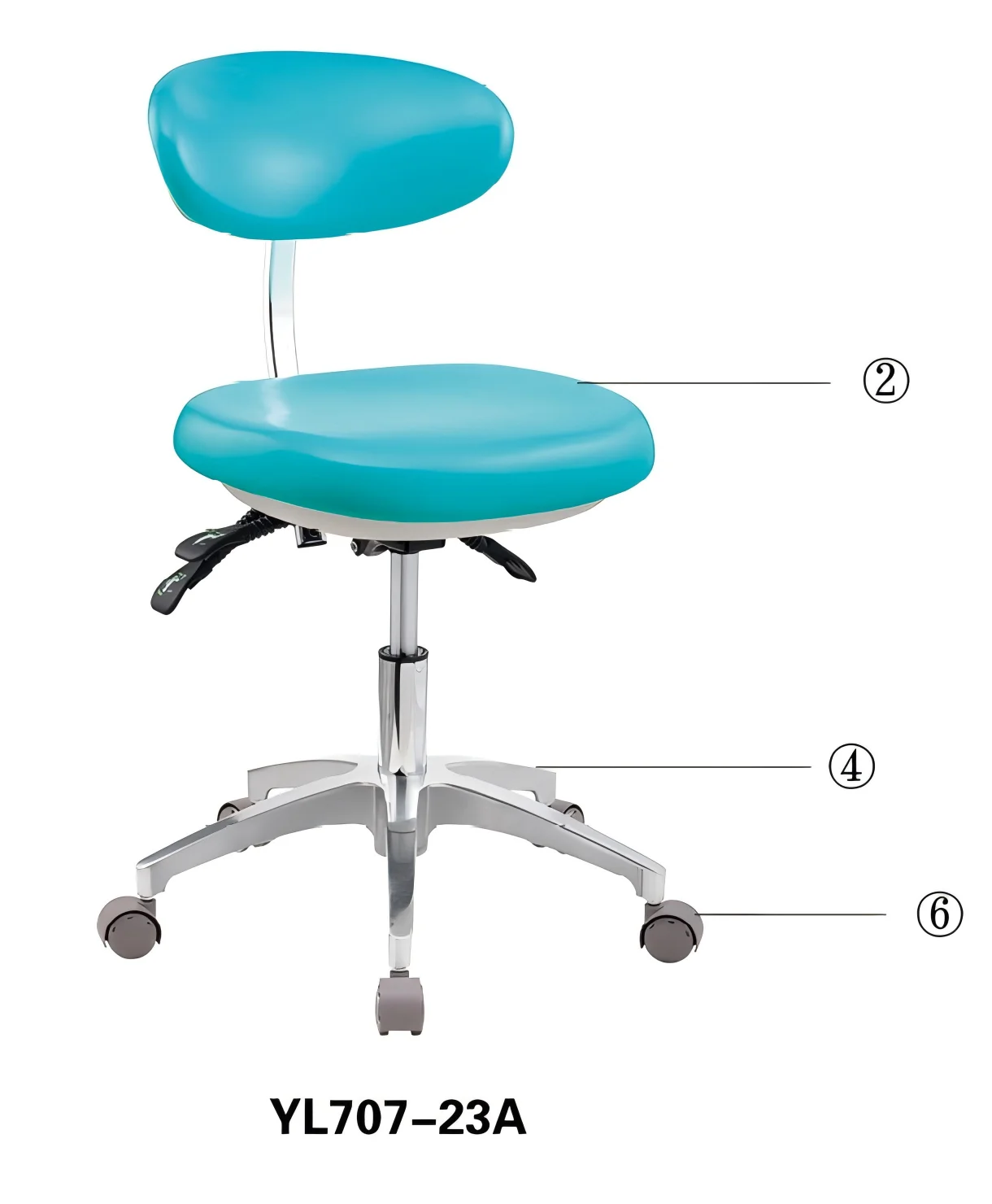 Dental Chair Medical Ergonomic Pu Leather High-end Doctor Seat Height Adjustable Wheel Lifting Swivel Doctor Chair
Dental Chair Medical Ergonomic Pu Leather High-end Doctor Seat Height Adjustable Wheel Lifting Swivel Doctor Chair