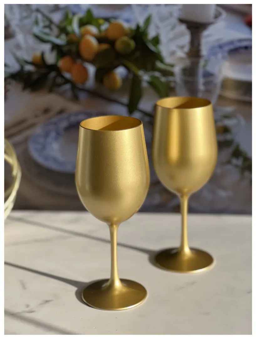Metallic Gold Color Plastic Wine Glasses Set of 4 (12oz), BPA Free Acrylic Wine Glass Set, Unbreakable Red Wine Glasses, Whit
Metallic Gold Color Plastic Wine Glasses Set of 4 (12oz), BPA Free Acrylic Wine Glass Set, Unbreakable Red Wine Glasses, Whit