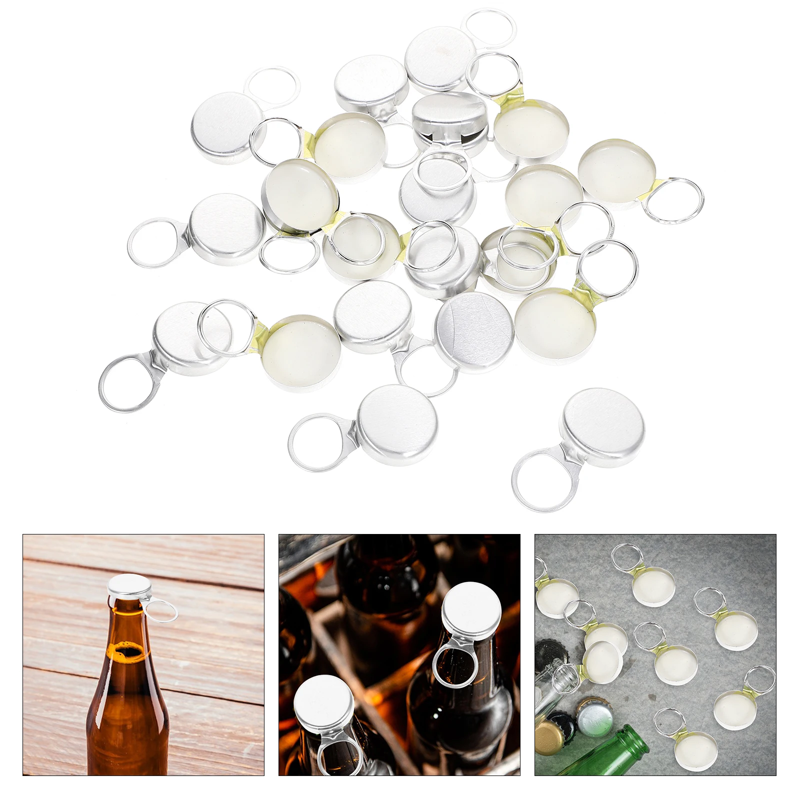 24pcs Beer Bottle Pull Ring Caps Aluminum Reusable Leakproof Covers For Wine Soda Juice Bottle Cap Bar Home Kitchen Bar Counter
24pcs Beer Bottle Pull Ring Caps Aluminum Reusable Leakproof Covers For Wine Soda Juice Bottle Cap Bar Home Kitchen Bar Counter