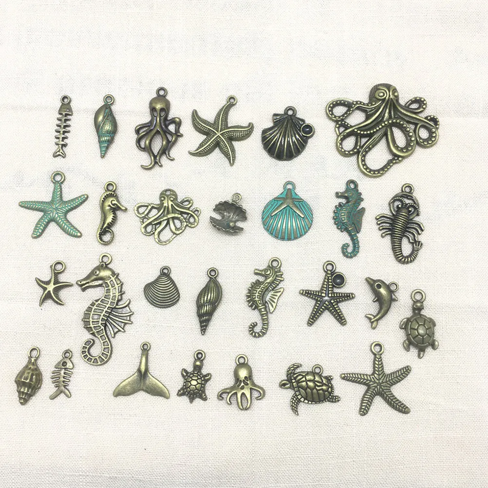 56Pcs Ocean Life Charms DIY Jewelry Making Kit Alloy Pendant Charms for Necklaces Bracelets Earrings Crafts Retro Charm
56Pcs Ocean Life Charms DIY Jewelry Making Kit Alloy Pendant Charms for Necklaces Bracelets Earrings Crafts Retro Charm