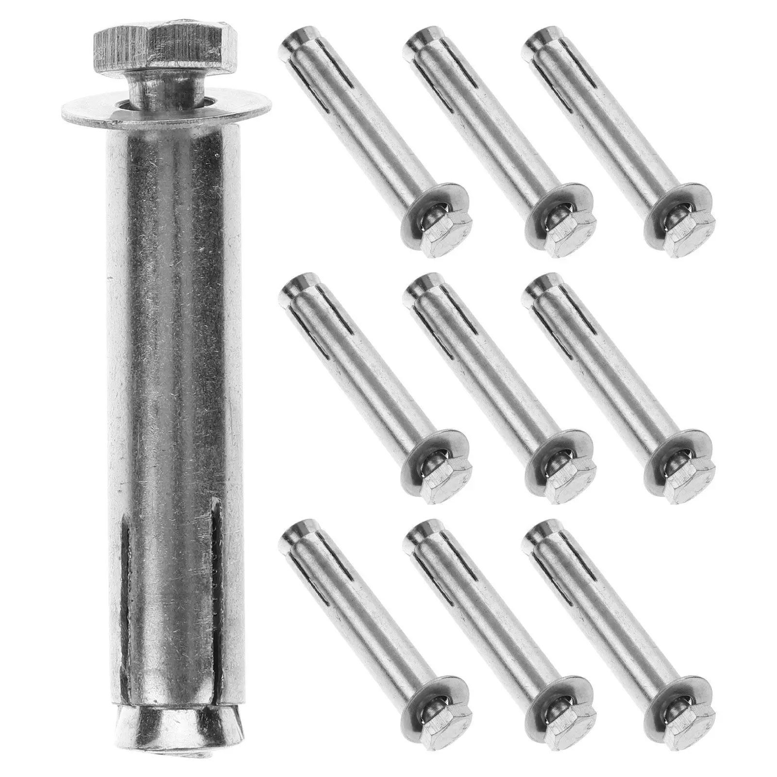 10Pcs Built-in Expansion Bolts Stainless Steel Countersunk Screws Heavy Duty Fastening Bolts for Construction DIY Industrial Use
10Pcs Built-in Expansion Bolts Stainless Steel Countersunk Screws Heavy Duty Fastening Bolts for Construction DIY Industrial Use