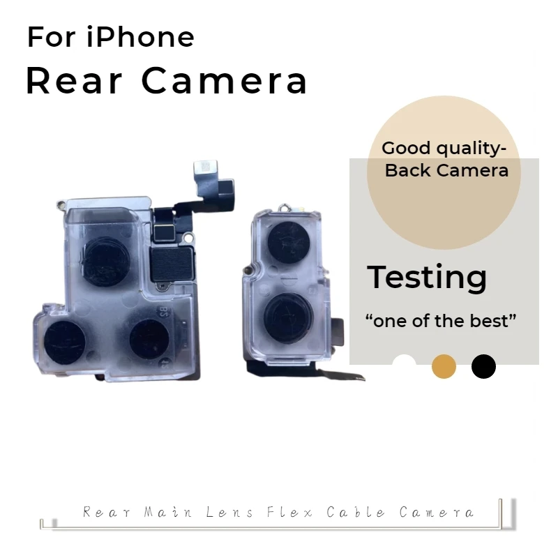 AAA Back Camera Assembly With Flex Cable, Fully Tested Rear Camera Replacement For iPhone 13 mini 13 14 15 16 16 Plus 17 Pro Max
AAA Back Camera Assembly With Flex Cable, Fully Tested Rear Camera Replacement For iPhone 13 mini 13 14 15 16 16 Plus 17 Pro Max
