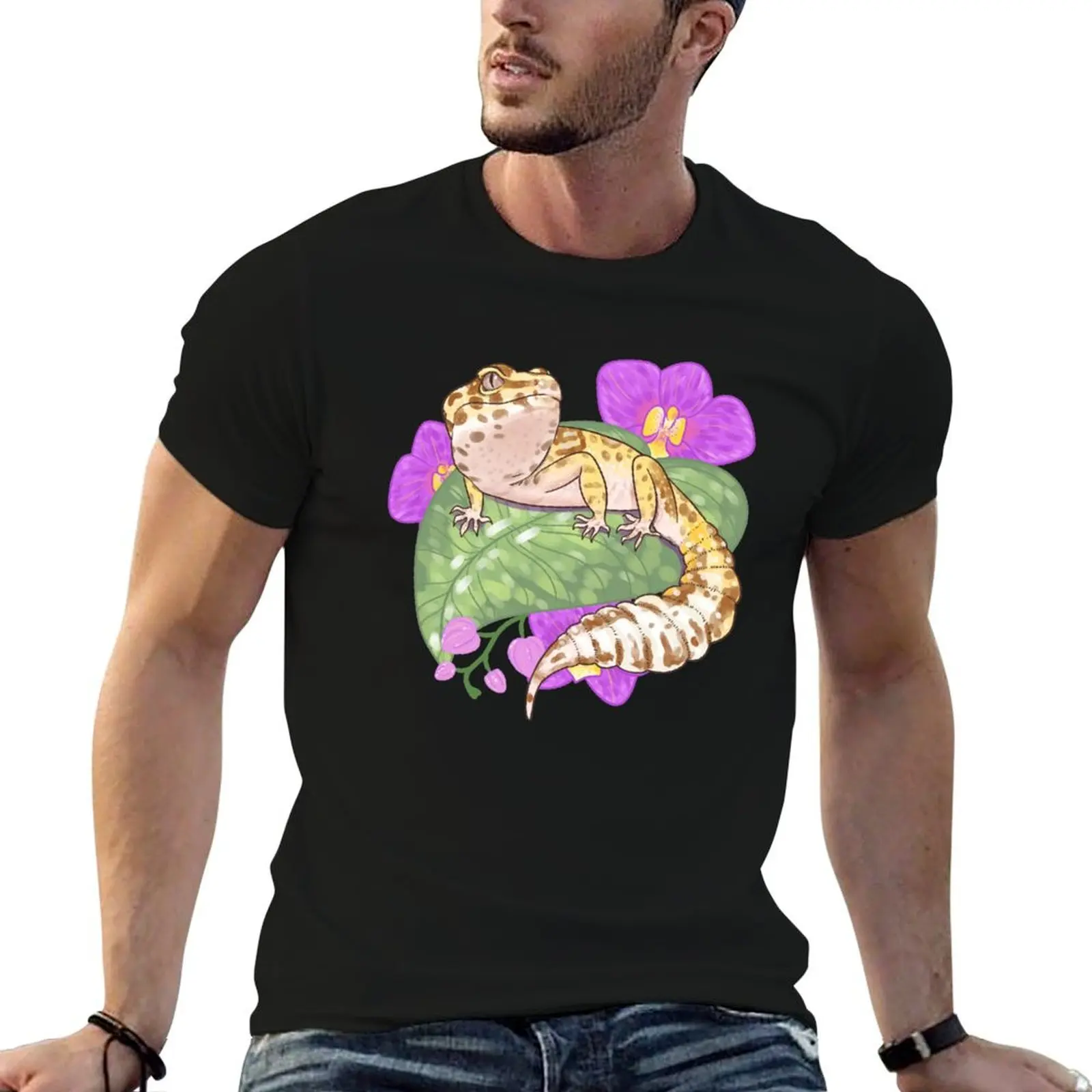Leopard Gecko with Orchids T-Shirt Aesthetic clothing cute tops graphics mens vintage t shirts
Leopard Gecko with Orchids T-Shirt Aesthetic clothing cute tops graphics mens vintage t shirts