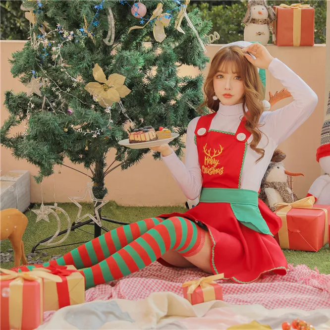 New Design Christmas High Quality Cute Girl Cosplay Costumes With Maid Dresses Christmas Sexy Uniform Suit
New Design Christmas High Quality Cute Girl Cosplay Costumes With Maid Dresses Christmas Sexy Uniform Suit