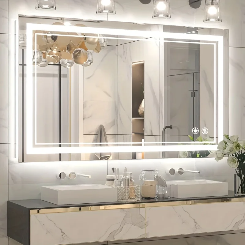 Зеркало для ванной LED 32X40, 24X36, 28X48, 24X32, 28X40 с 3 режимами подсветки, функцией антизапотевания и памятью настроек
Зеркало для ванной LED 32X40, 24X36, 28X48, 24X32, 28X40 с 3 режимами подсветки, функцией антизапотевания и памятью настроек