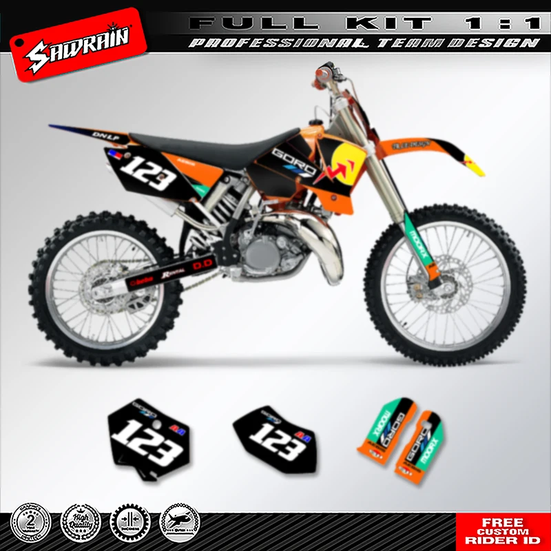 Мотоциклетные графические фоны Sawrain, наборы наклеек для KTM SX SXF 2003 2004 EXC 2004 011
Мотоциклетные графические фоны Sawrain, наборы наклеек для KTM SX SXF 2003 2004 EXC 2004 011