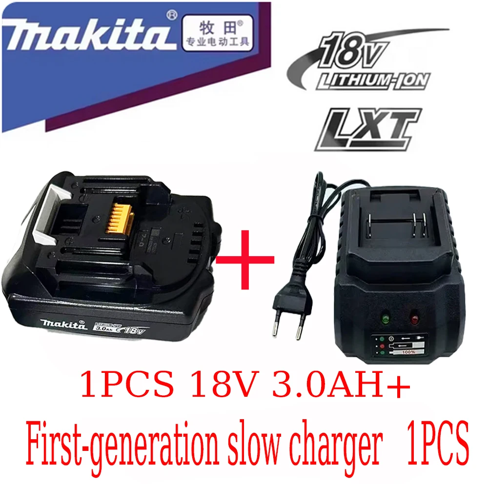 new Original Makita18V battery 18650 rechargeable lithium-ion battery, replaceable Makita BL1830 BL1860B with 18V 3A charger
new Original Makita18V battery 18650 rechargeable lithium-ion battery, replaceable Makita BL1830 BL1860B with 18V 3A charger