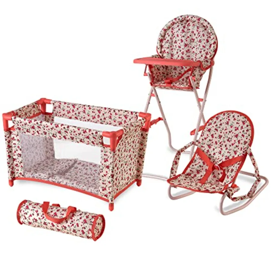 Baby Doll Accessories Set 3-1 Baby Doll Crib Baby Doll High Chair and Bouncer Seat. 18 inch Doll Accessories with Doll Bed. 18"
Baby Doll Accessories Set 3-1 Baby Doll Crib Baby Doll High Chair and Bouncer Seat. 18 inch Doll Accessories with Doll Bed. 18"