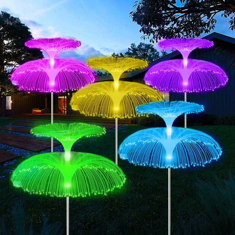 Solar Double Jellyfish Fibre Lights Outdoor Waterproof LED Solar Patio Lights 7color Change for Garden Party Yard Decor
Solar Double Jellyfish Fibre Lights Outdoor Waterproof LED Solar Patio Lights 7color Change for Garden Party Yard Decor