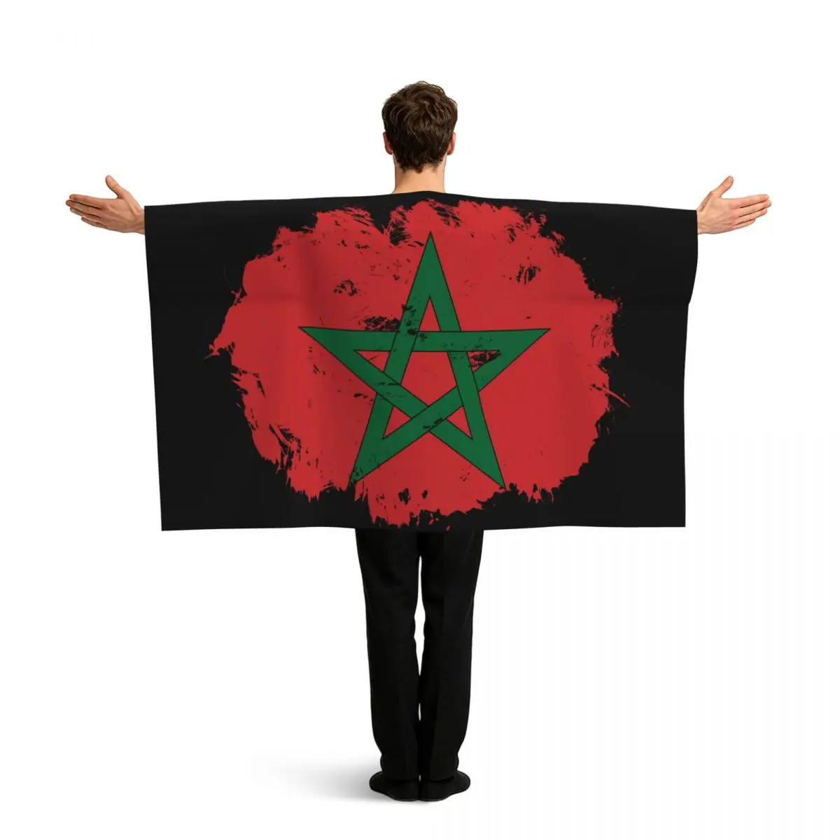 Morocco Flag Brush Background Wearable Flag Cloak National Flag Cape For Game Cheer Cosplay
Morocco Flag Brush Background Wearable Flag Cloak National Flag Cape For Game Cheer Cosplay